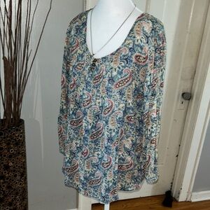 Lauren Ralph Lauren Paisley Print Women's Top